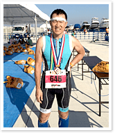 2013年 大阪舞洲 オリンピックディスタンスに参加した時の写真です